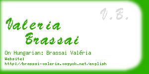 valeria brassai business card